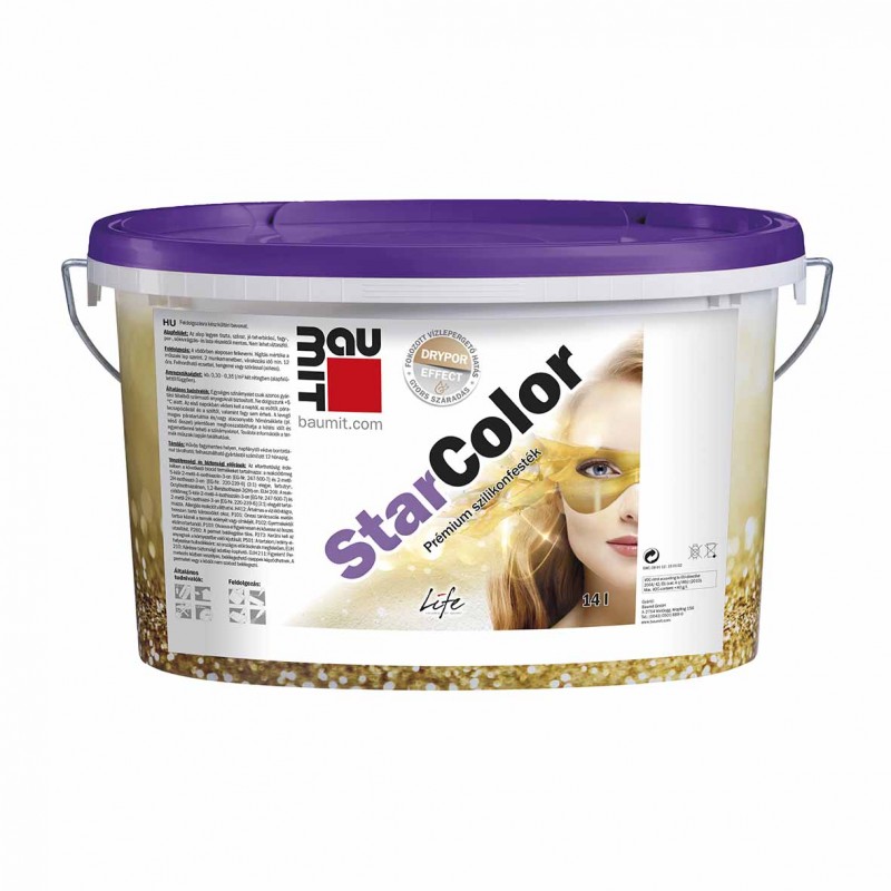 Baumit StarColor szilikongyantás homlokzatfesték - 14 L - II.színcsoport