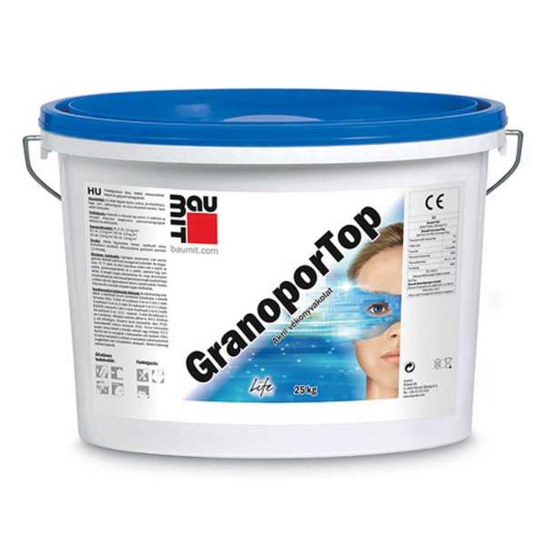 Baumit GranoporTop 2R akril vékonyvakolat 25kg - II.színcsoport