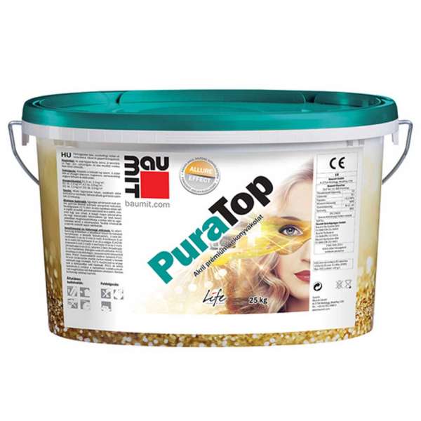 Baumit PuraTop K3 prémium akril vékonyvakolat 25kg - I.színcsoport